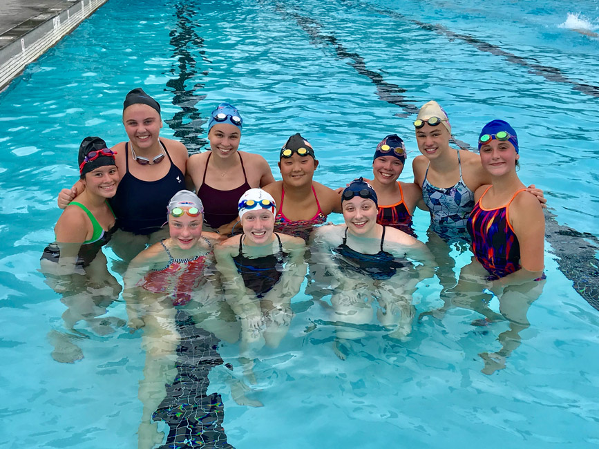 Huntington High School's girls' swimmers are a talented group.