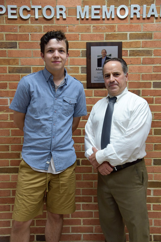 Harrison Kellogg McKenna with Chairman of Humanities Joseph Leavy