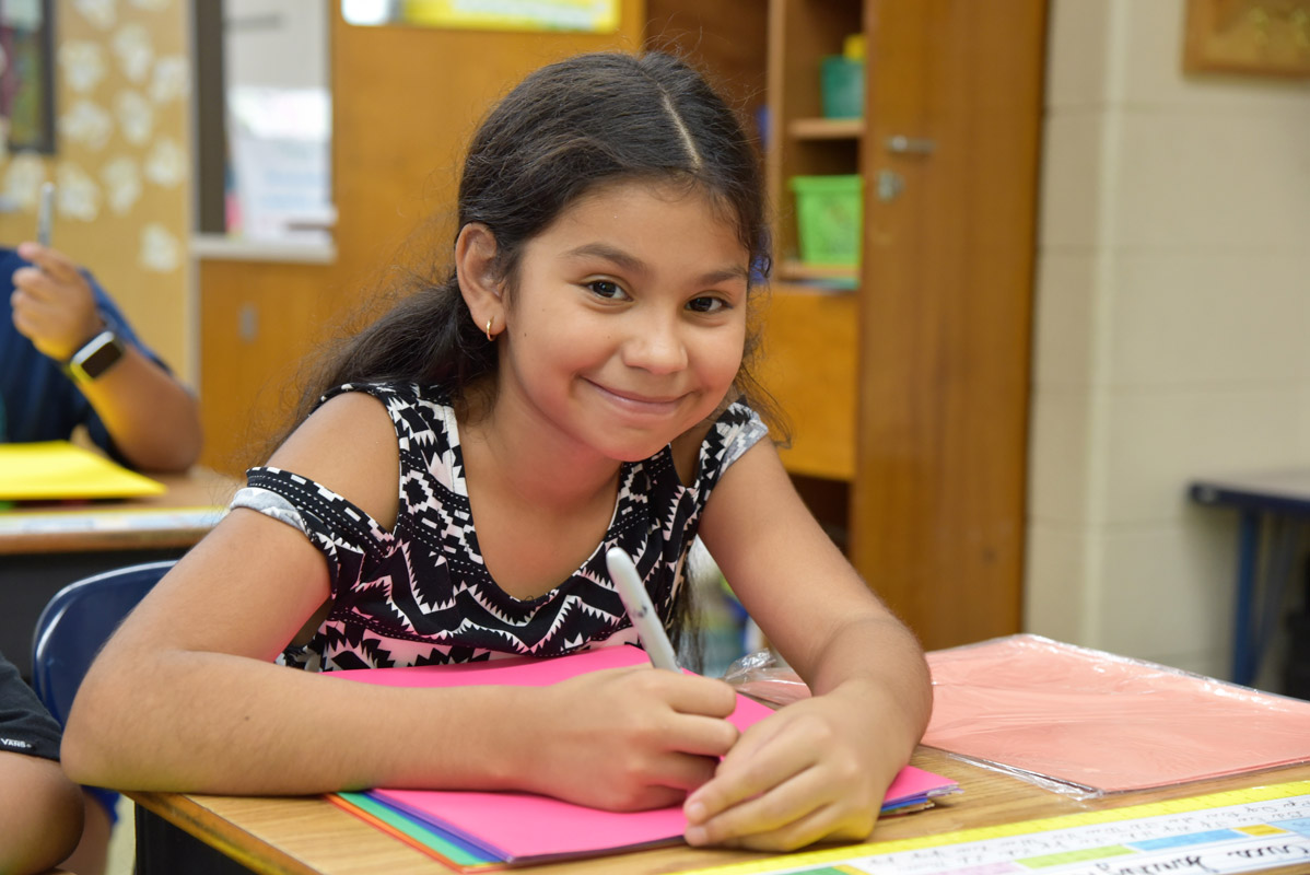 Woodhull School fourth graders began the new year in seamless fashion