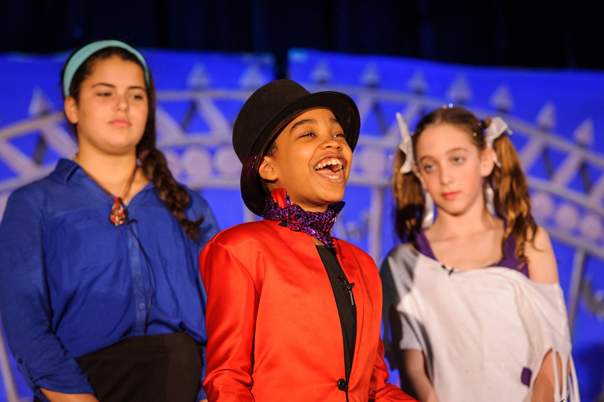 Robert Jean-Gilles in Willy Wonka, Jr. at Woodhull School. (Darin Reed photo.)