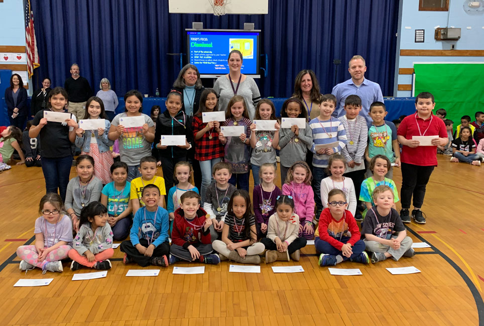 Southdown School's February and March Splash Award recipients