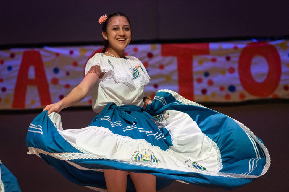 Daniela Ramos performed in the Key Club's K-Factor talent show. (Darin Reed photo.)