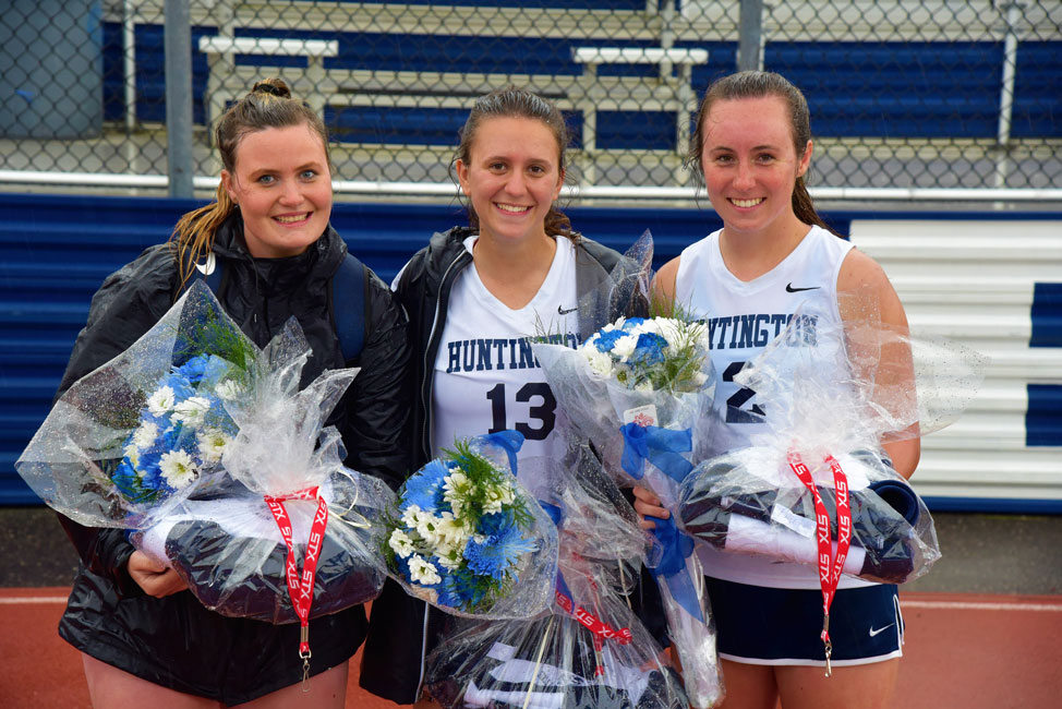 The Blue Devils honored Maire Brown, Alyssa Sorensen and Paige Lennon on Senior Day.