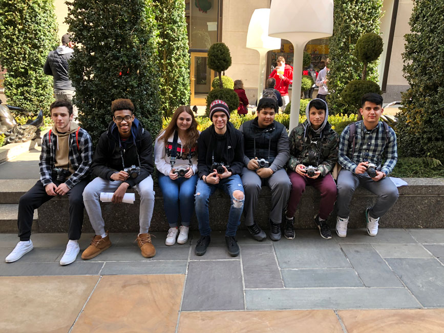 Groups of Huntington High School photographers fanned out across Manhattan to shoot documentary images.