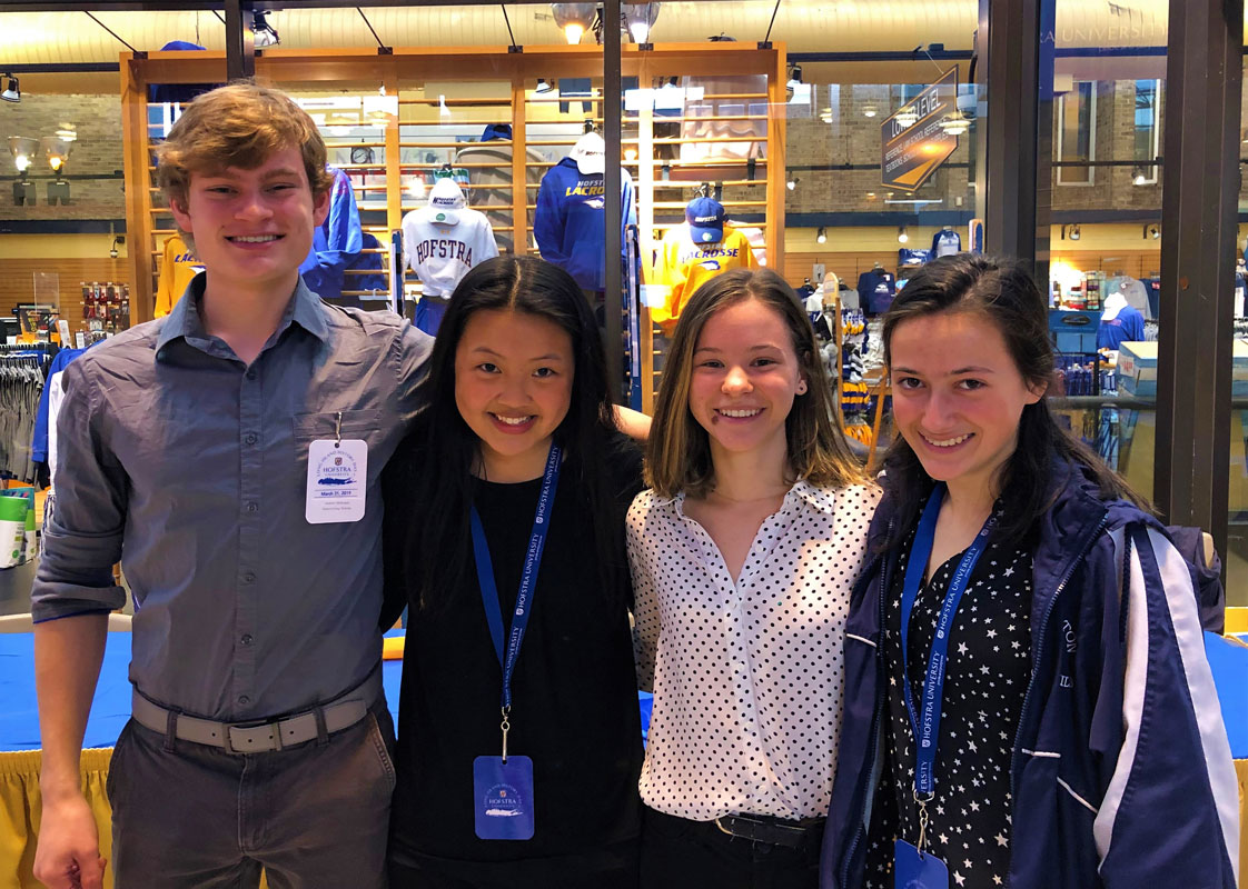 Huntington's Andrew McKenzie, Erin Ye, Valerie Rogel and Ella Siepel are headed to the State History Day finals in Cooperstown.