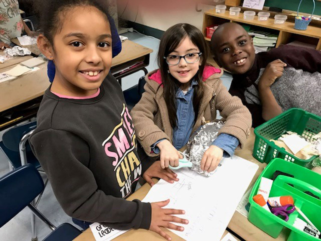Second graders in teacher Corin Walsh's class embraced their science fair project.