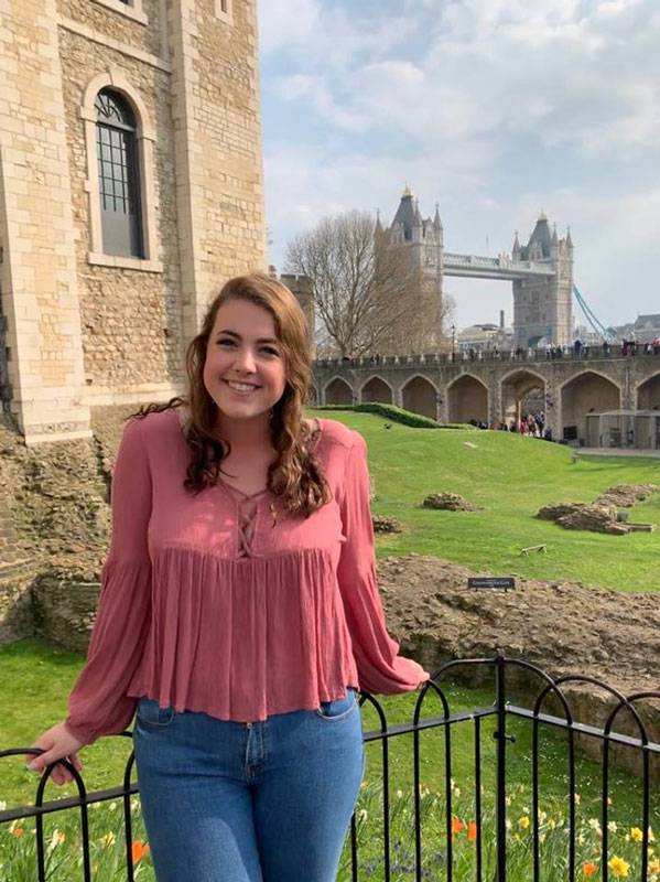 Caroline Maggio has had an opportunity to do lots of traveling while in college.