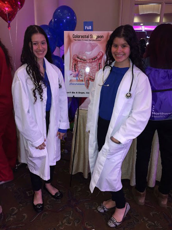 The Huntington science research students enjoyed their experience in Northwell's Spark Challenge program.