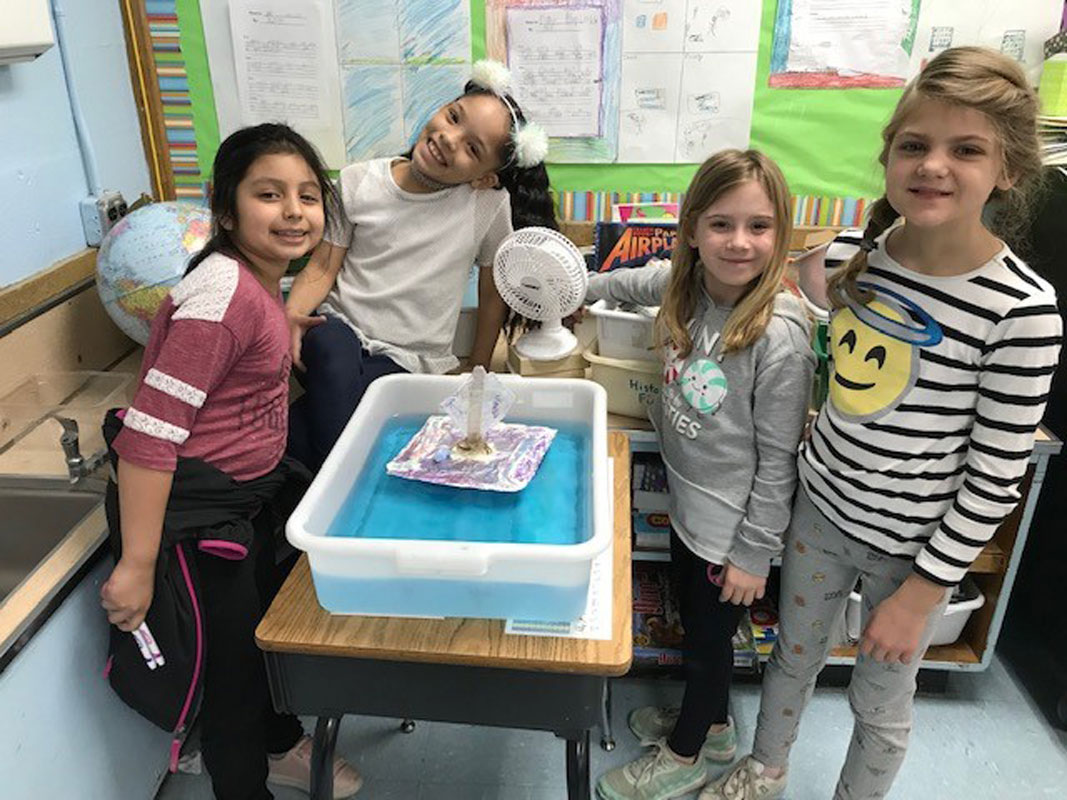 Second graders in teacher Corin Walsh's class embraced their science fair project.