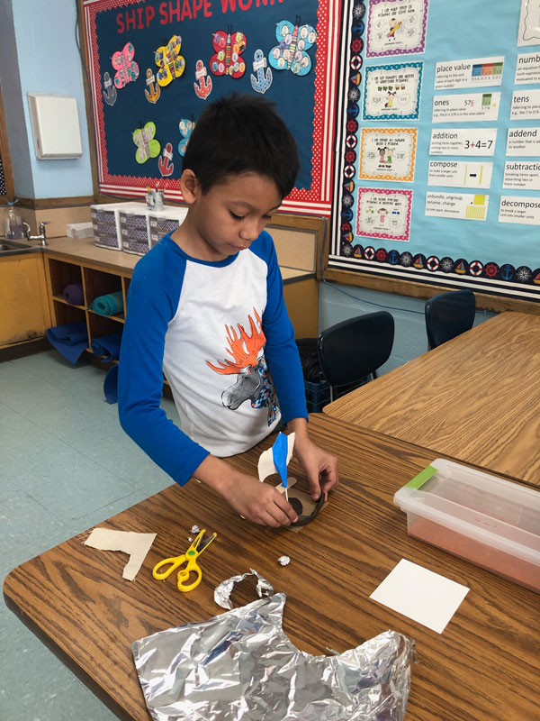 Washington School second graders have been enjoying science studies this year.