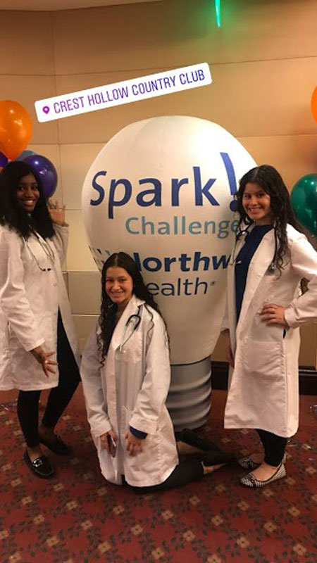 These Huntington students had their interest in healthcare careers sparked by their recent experience.