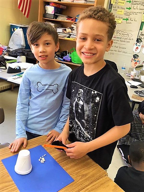Washington School third graders experimented with static electricity