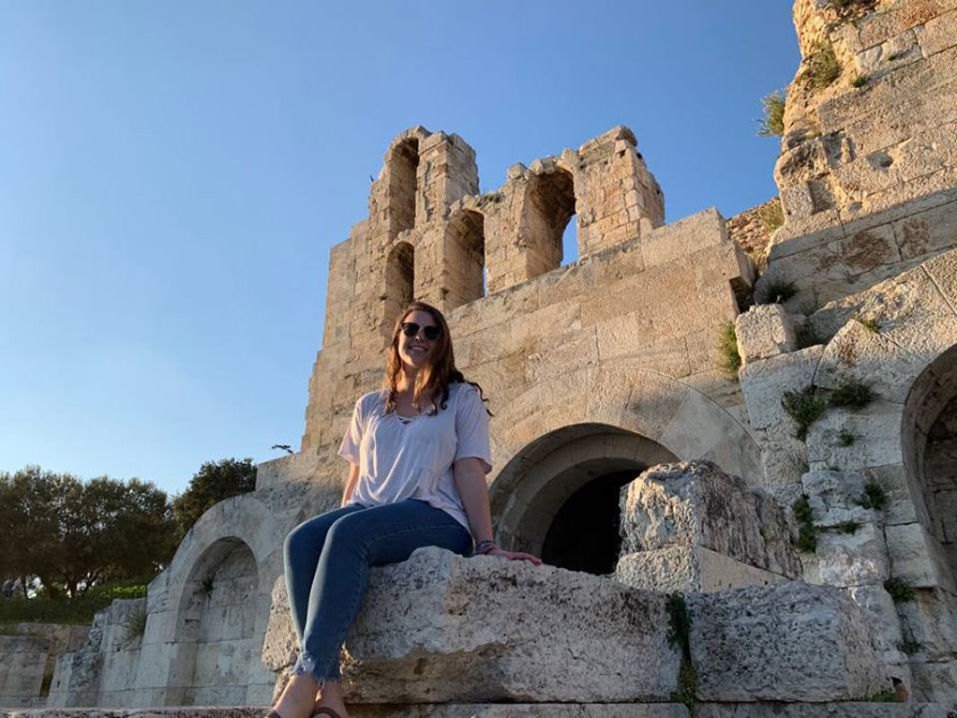 Caroline Maggio has had an opportunity to do lots of traveling while in college.