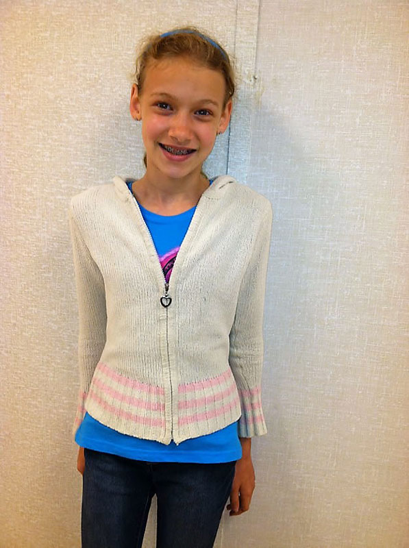 Hadley Clayton as a Woodhull Intermediate School scholar.