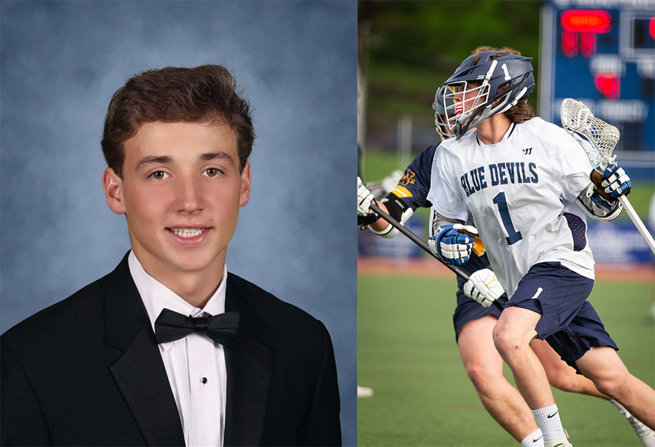 Blue Devil lacrosse great Patrick Durand won the 2019 Donald A. Loughlin Founders Award.