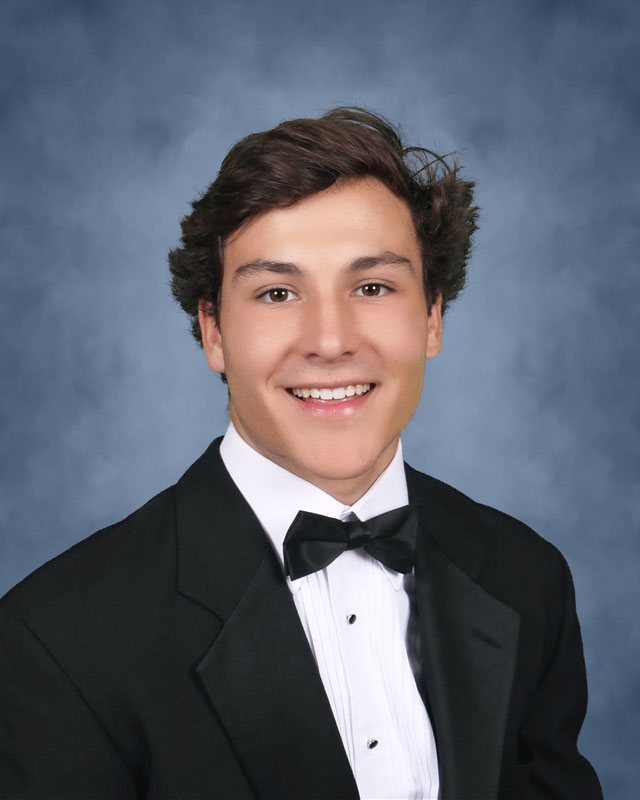 Huntington Class of 2019 member Luke Luckow is this year's Patrick McCourt Scholarship Award recipient.