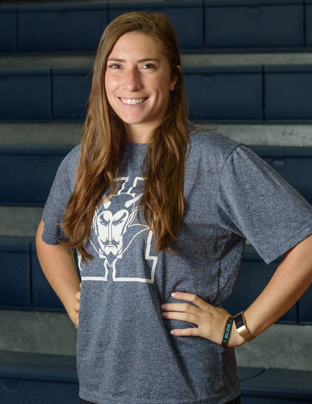Huntington varsity girls' volleyball head coach Lauren Visbal. (Darin Reed photo.)