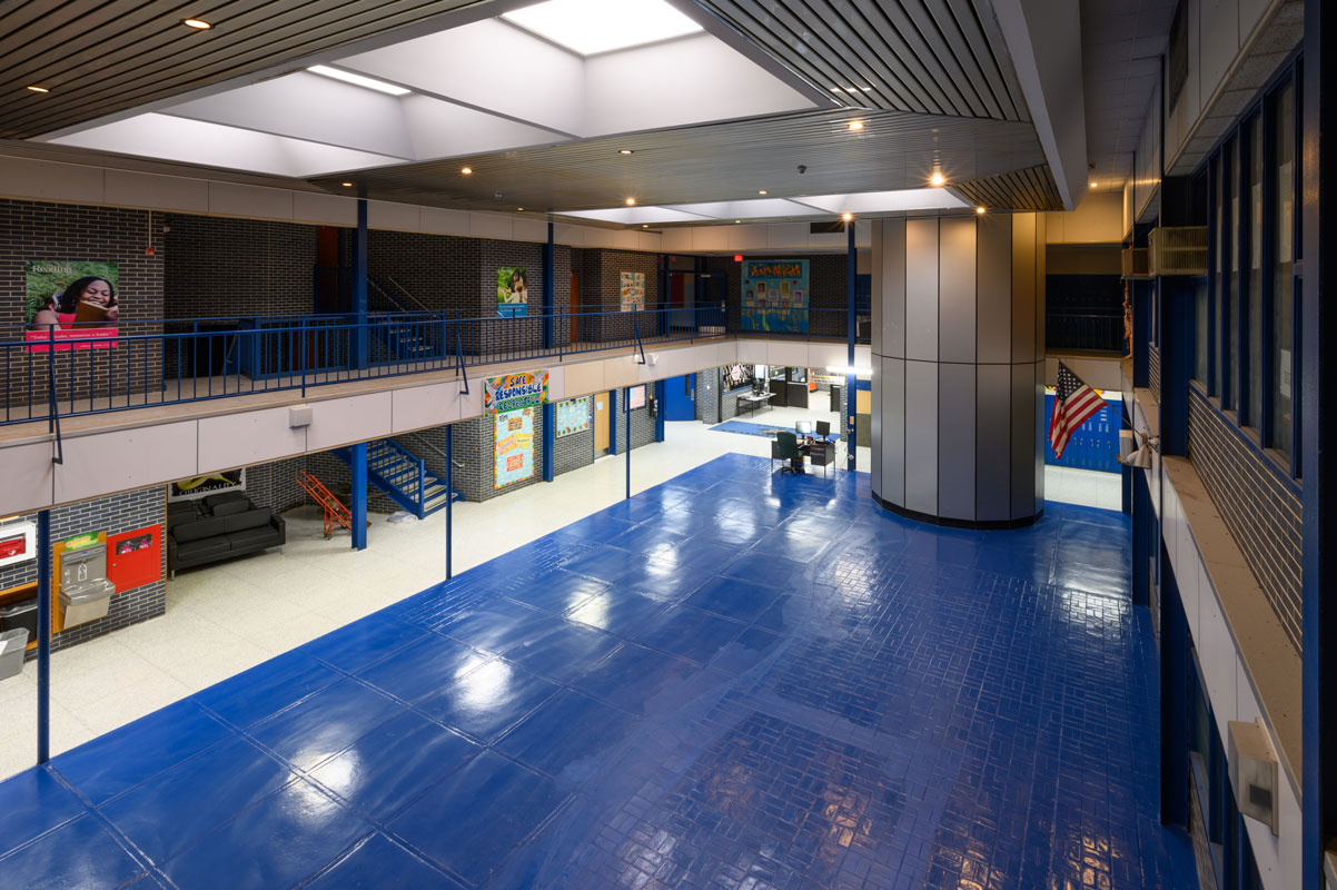 J. Taylor Finley Middle School's main lobby is getting a makeover. (Darin Reed photo)