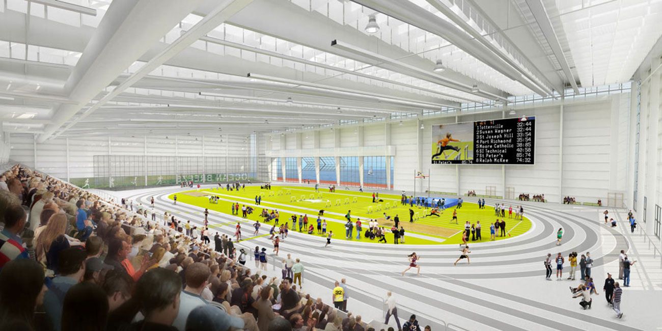 Huntington turned in a strong performance at the Nassau Coaches Invitational l at Ocean Breeze Track & Field Complex