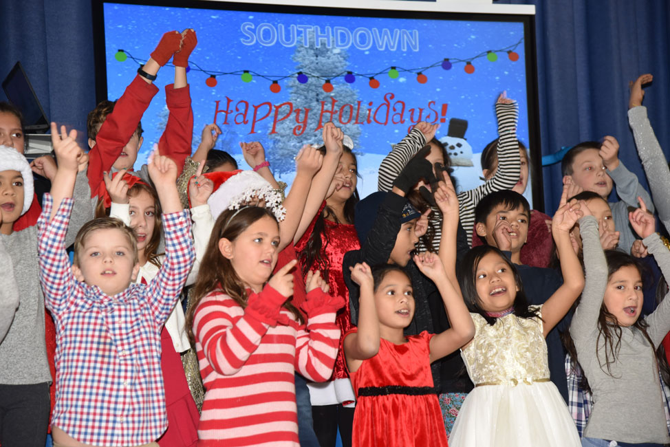 Huntington students were enthusiastic during the songfest concerts 