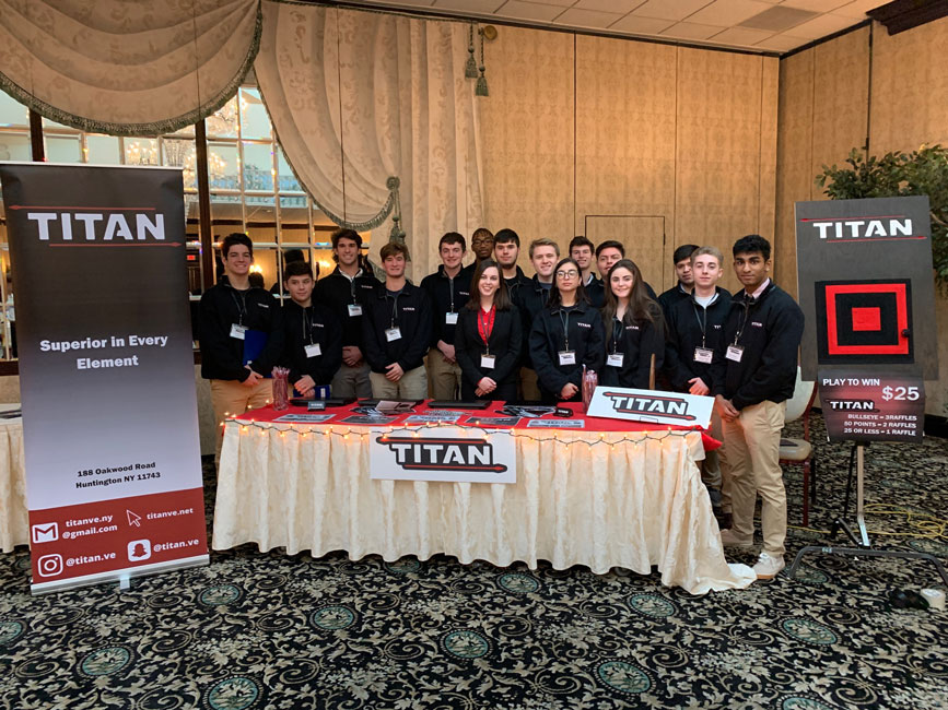 The Titan company team at the East End networking luncheon in Wading River.