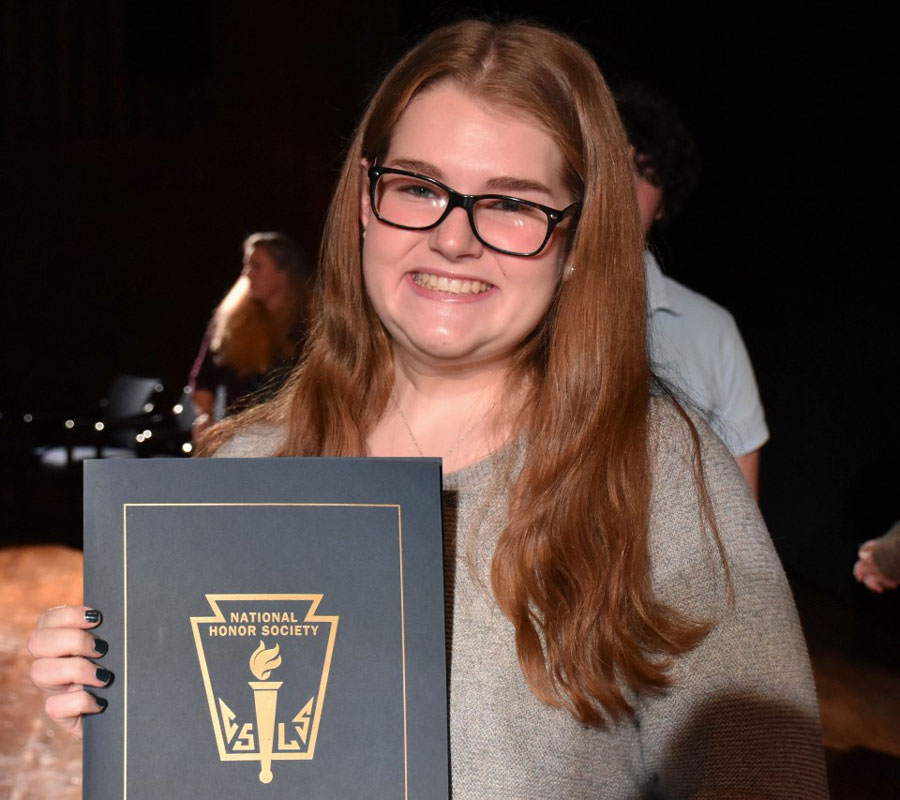 Huntington National Honor Society chapter Vice President Emily Cheshire. (Madelyn Reed photo.)