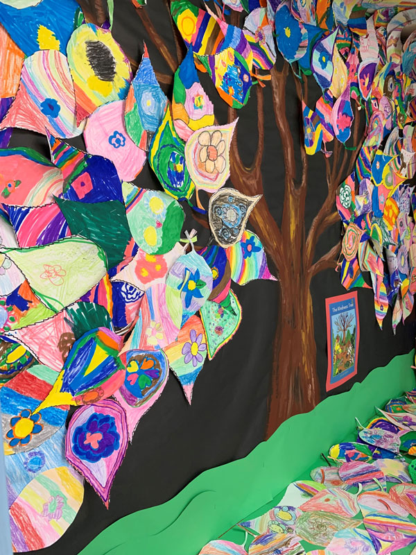 Artwork in the Kindness Tree showcase is dazzling.