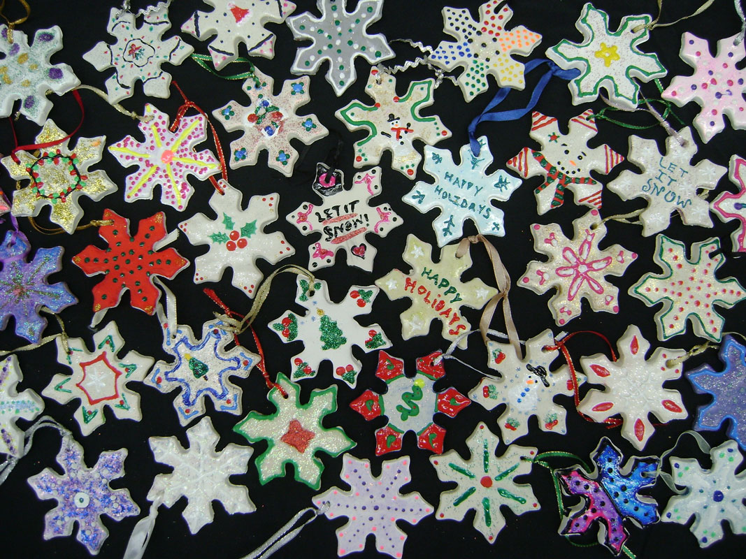 Huntington student artists created gorgeous ornaments and gave them away at Carillon Nursing & Rehabilitation Center.