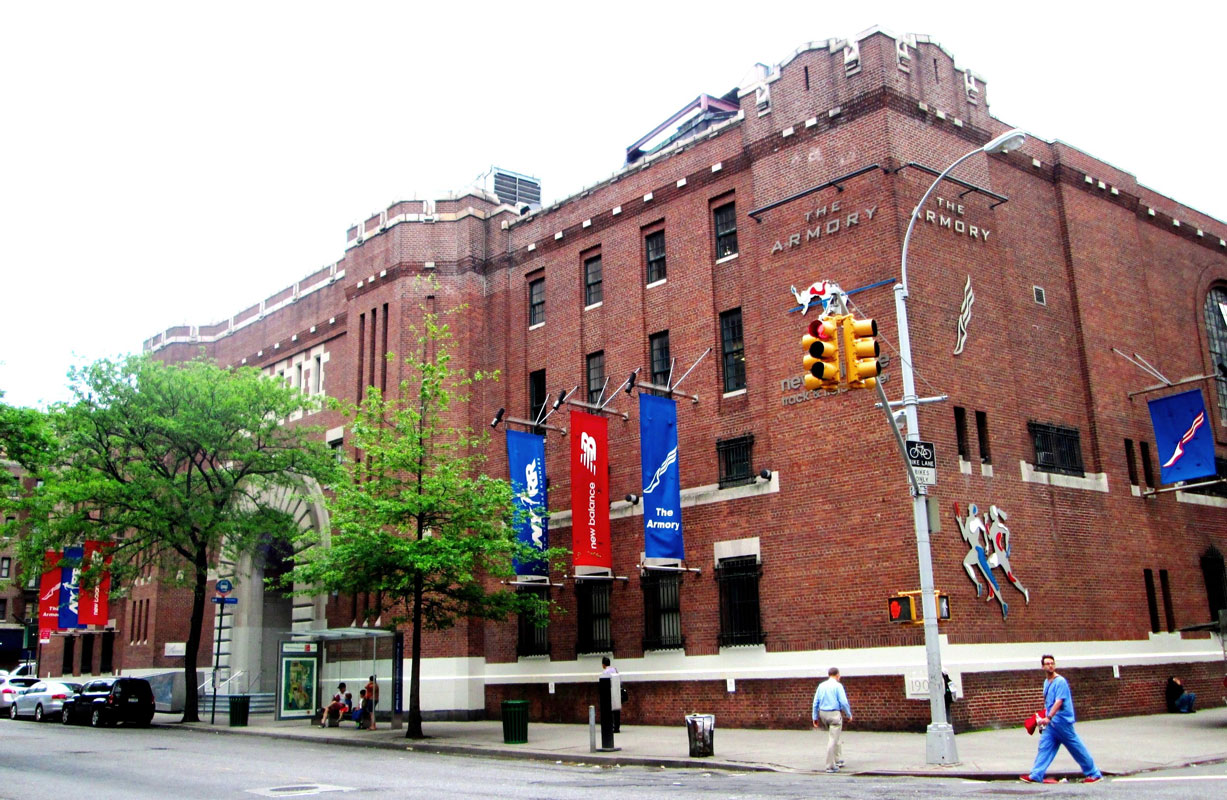 The Huntington boys' track team looked strong at the North Shore Invitational at the Armory in Manhattan