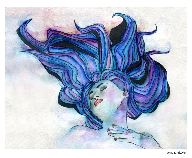 Hannah Bailin's Blue Temptress piece.