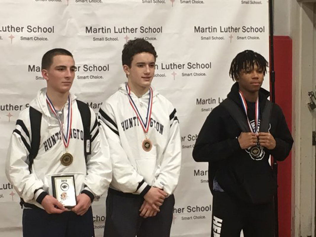Aedan McDonald and Ethan Franciscovich won medals at 132 lbs.