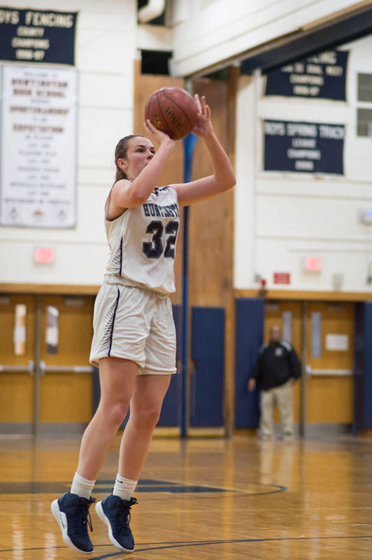 Freshman Emily Plachta had 15 points and seven rebounds against Centereach. (Darin Reed photo)