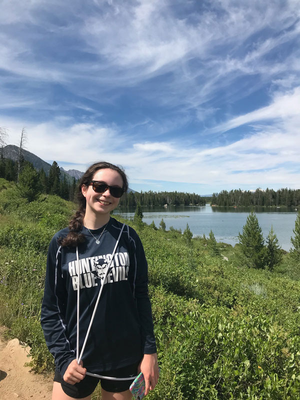 Huntington junior Maggie Lalor at Grand Teton National Mark