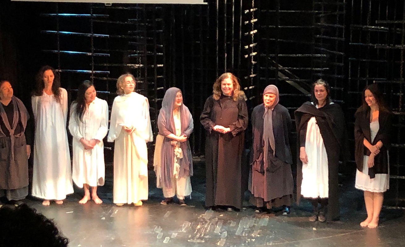 The House of Bernarda Alba came to life on the stage for a group of Huntington High School students. 