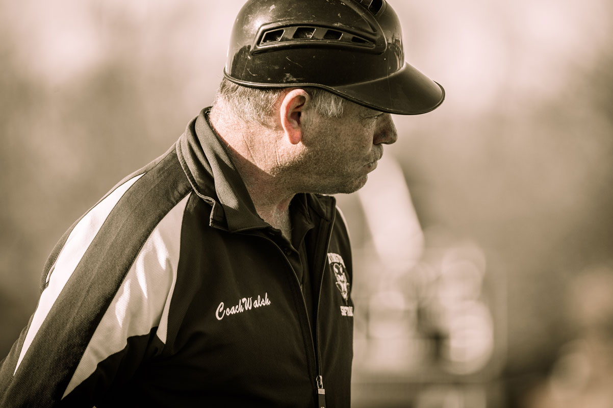 John Walsh is Huntington's longtime head coach. (Darin Reed photo.)