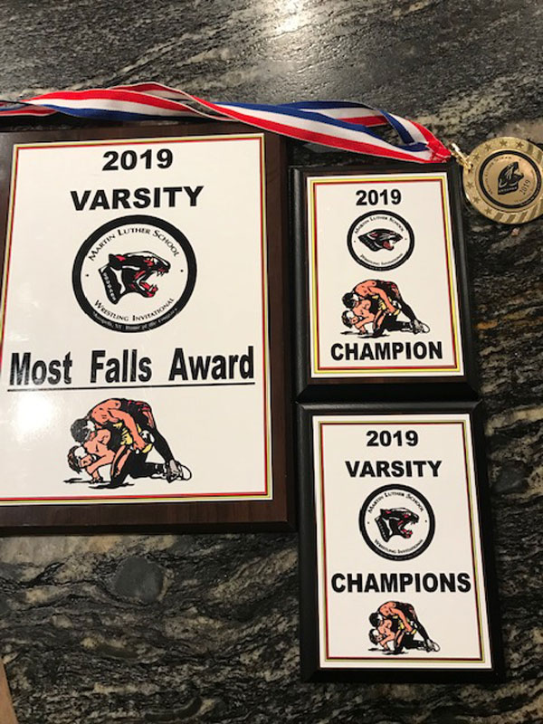 Huntington wrestlers won a variety of awards at the Martin Luther Invitational.