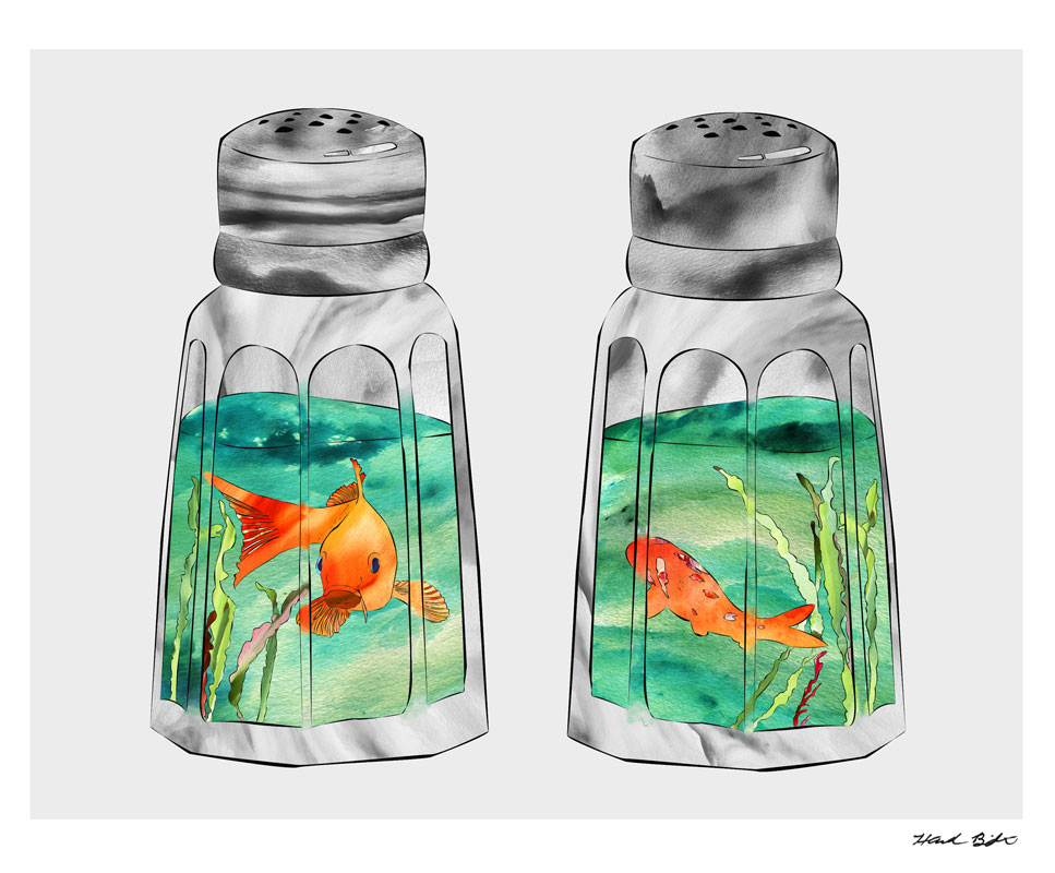Hannah Bailin's Salty Water piece.