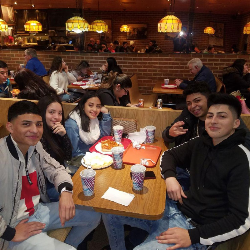 The Huntington High School students enjoyed lunch in New York City