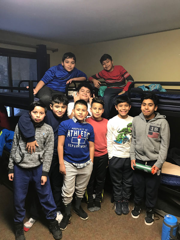 Huntington sixth graders enjoyed all sorts of new experiences at Greenkill. 