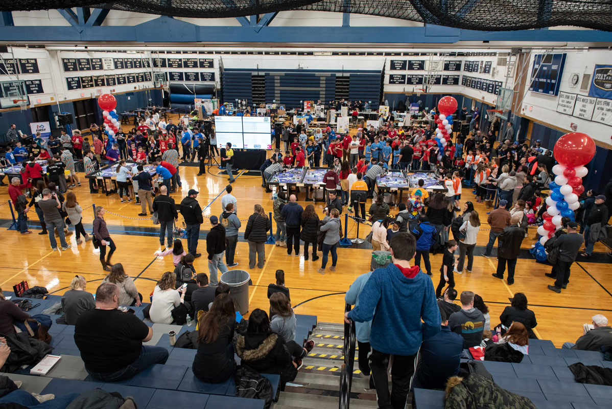 The FIRST Lego League Long Island qualifier played out at Huntington High School. (Darin Reed photo