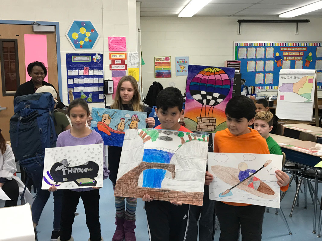 Jack Abrams STEM Magnet School students participated in a distance learning initiative focused on New York State.