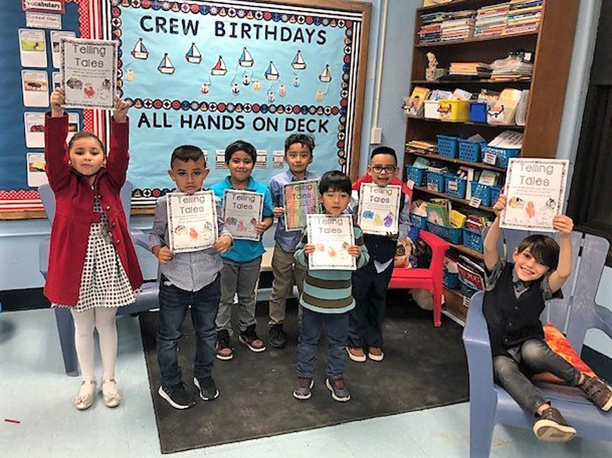 Washington School second graders are thrilled to be reading after school.