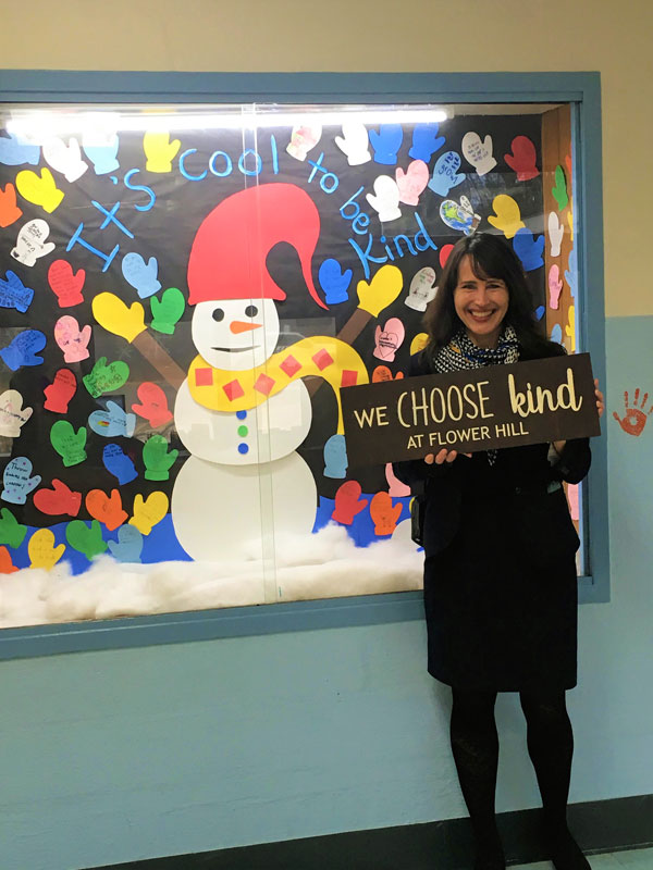 Flower Hill Principal Lucia Laguarda is spearheading the Choose Kind initiative. 
