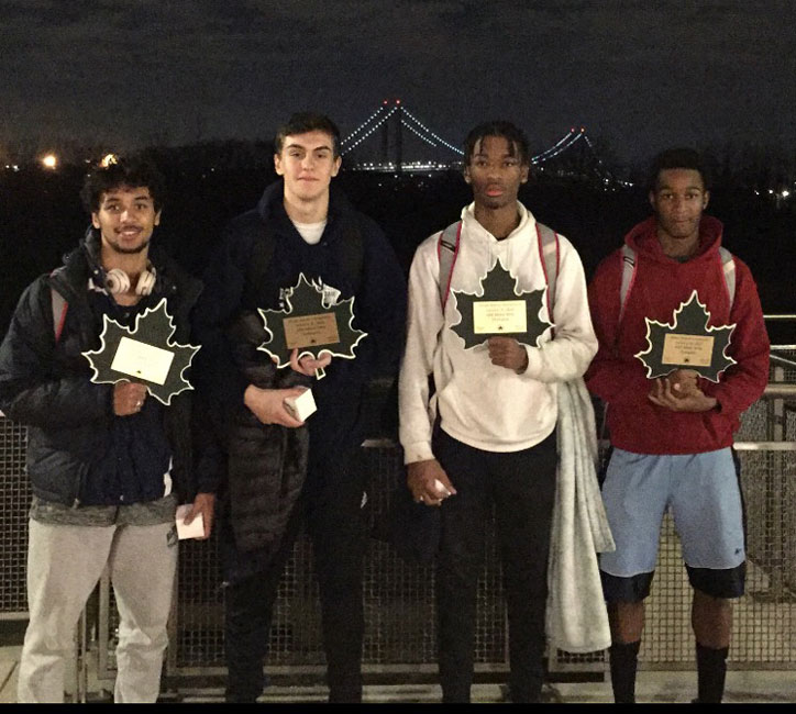 Huntington's 4x400m relay team won first place at the Ocean Breeze Invitational.