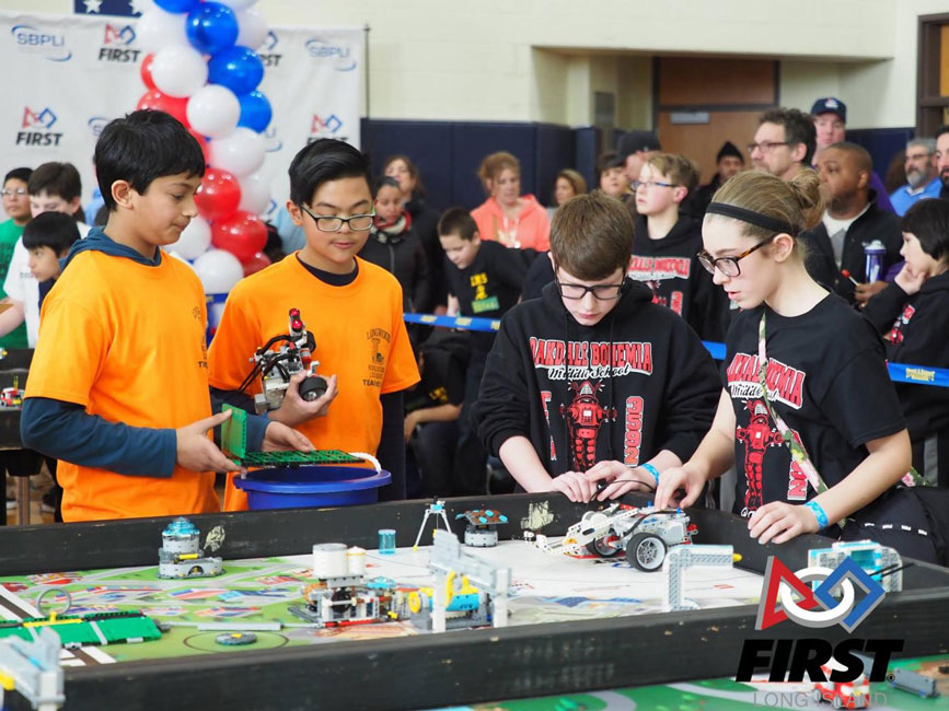 FIRST LEGO League tournaments will play out in the Huntington High School gym.