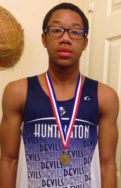 Huntington seventh grader Jahmar Francis has made a splash in Suffolk indoor track circles this winter.