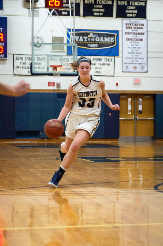 Abby Maichin with the ball for the Blue Devils. (Darin Reed photo.)
