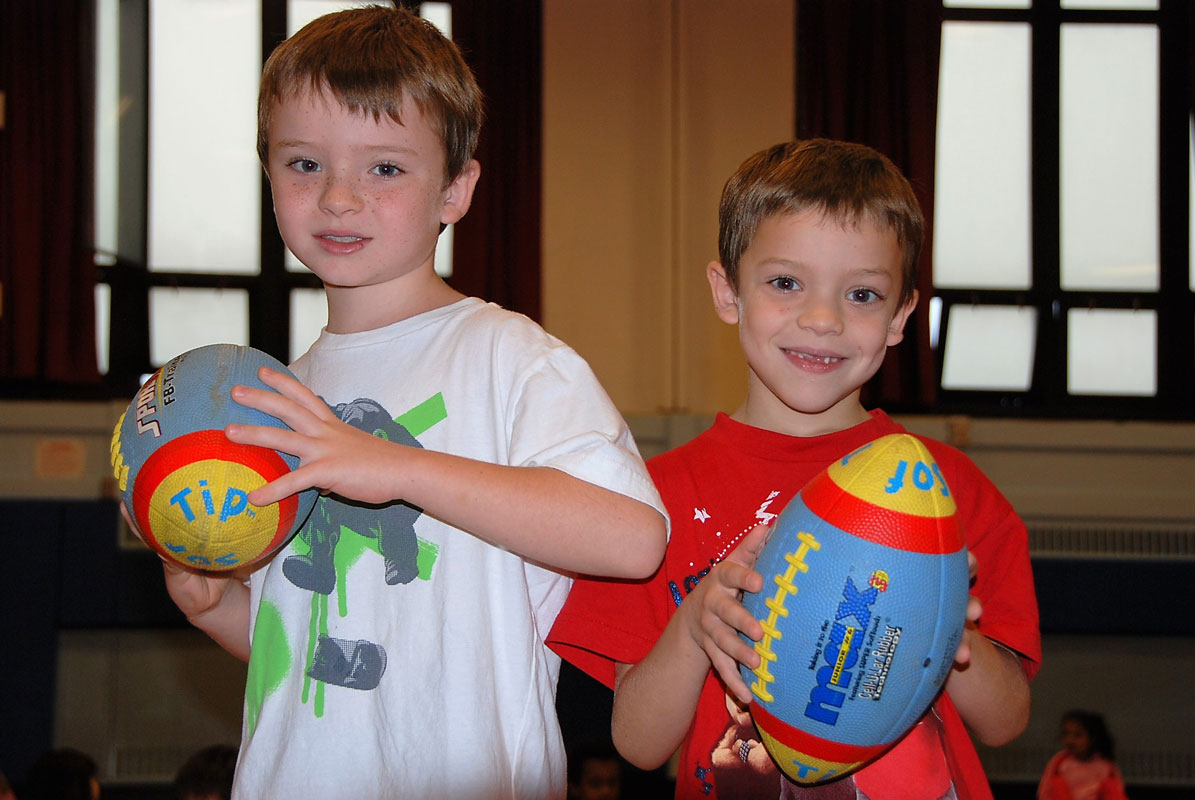 Brothers Casey and Dylan Coleman at Washington Primary School 