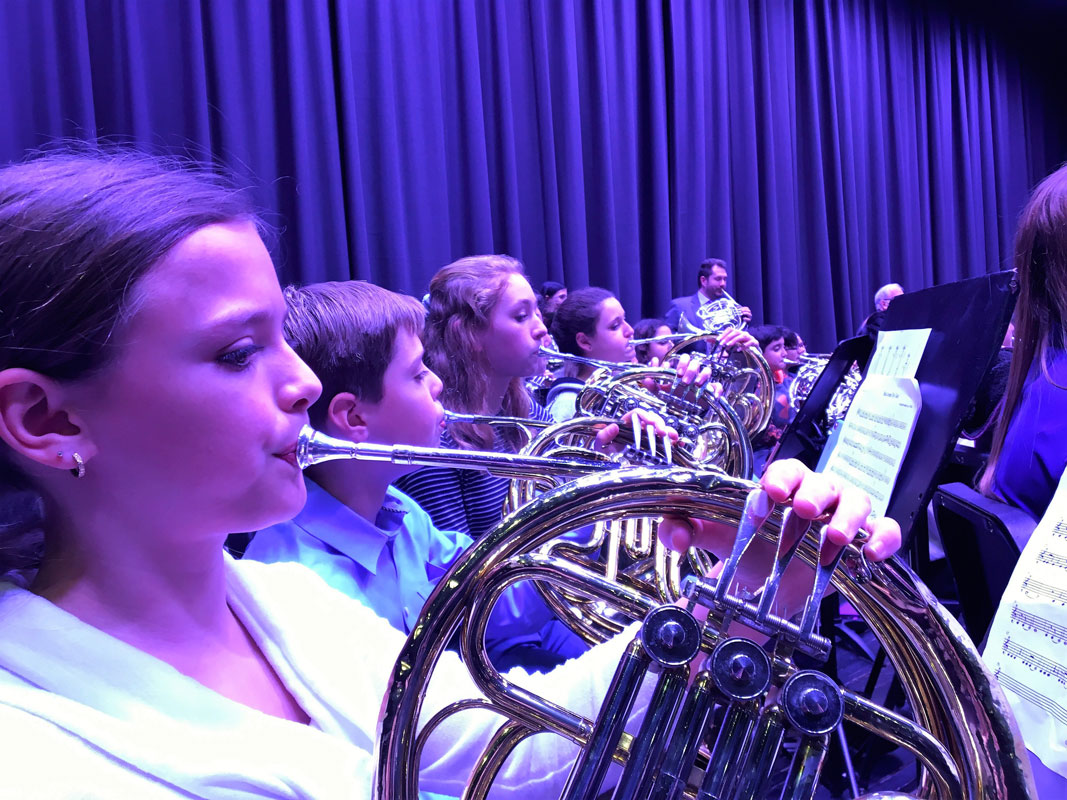Six outstanding Huntington UFSD musicians participated in SCMEA's Day of Horn last week.