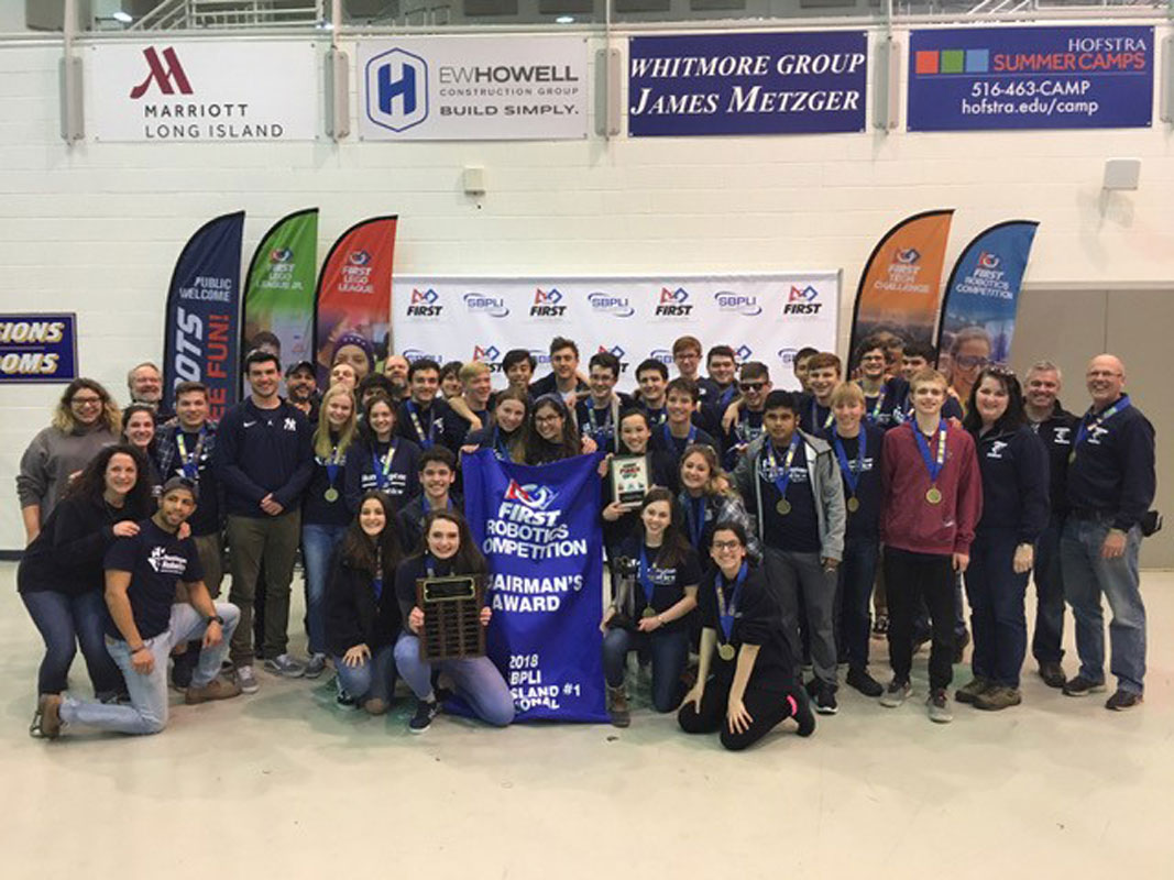 The Huntington robotics team has regularly qualified for the FIRST world championships.